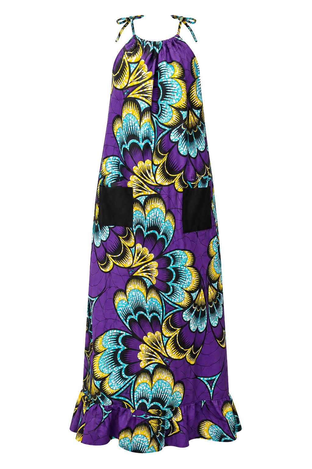 Robe halter violette